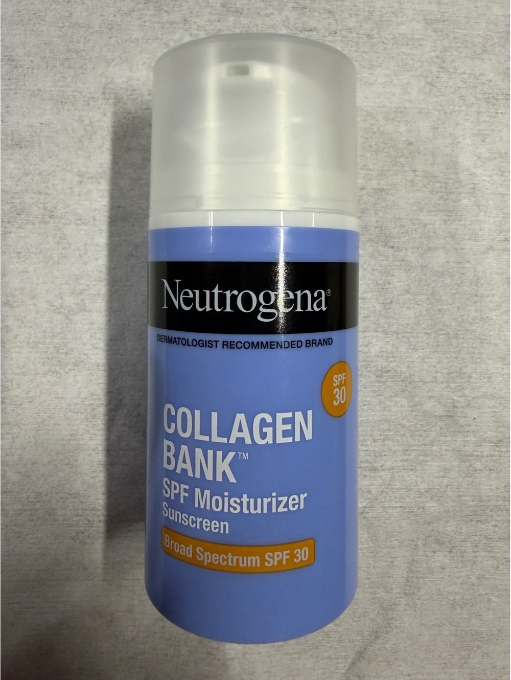Neutrogena Collagen Bank SPF 30 Moisturizer Sunscreen Broad Spectrum 2.7 FL OZ